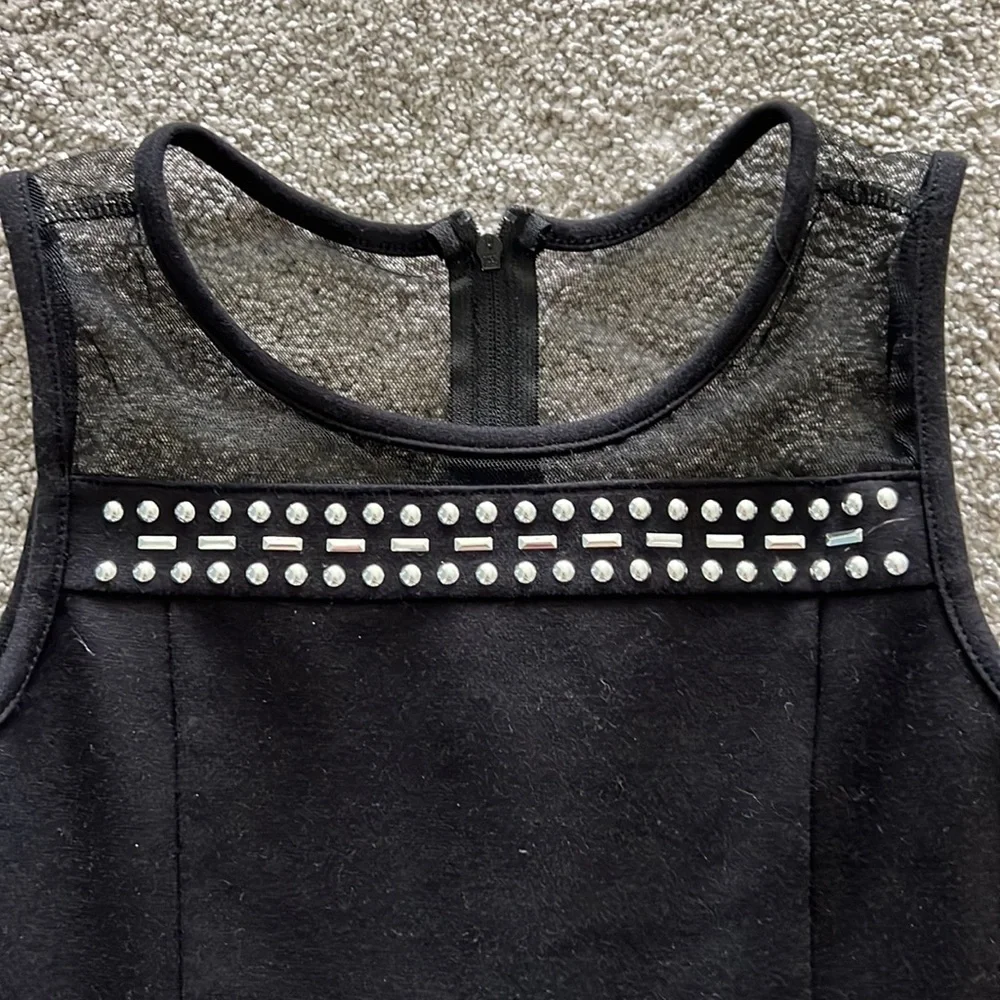 Childrens Place Black Studded Dress